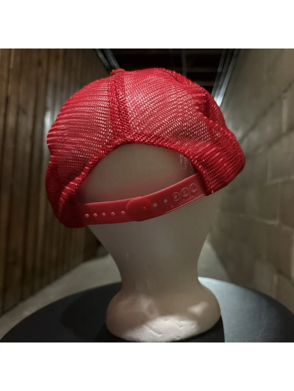 Vintage 80’s Old Fart Trucker Snapback Hat Red White Mesh Novelty Gag Gift Cap